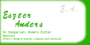 eszter anders business card
